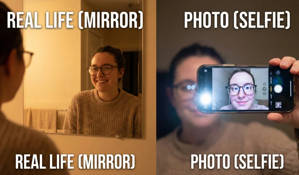 glasses looks weird