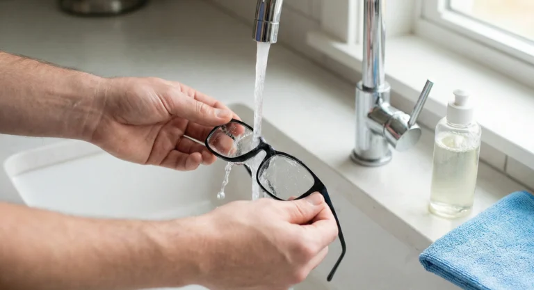how to clean glasses without scratching